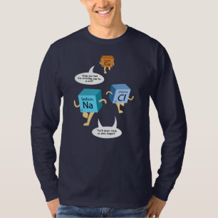 Camiseta Graciosa Química Periódica Mesa Pun Maestra Retira
