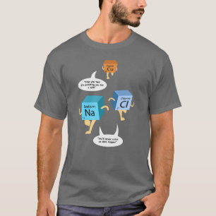 Camiseta Graciosa Química Periódica Mesa Pun T-Shirt