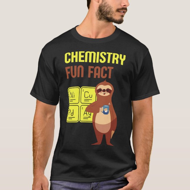 Camiseta Graciosa Química Sloth Art 75 (Anverso)