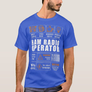 Camiseta Graciosa radio divertidísima aficionada a Ham