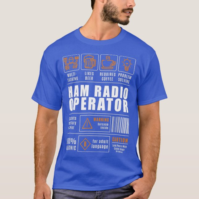 Camiseta Graciosa radio divertidísima aficionada a Ham (Anverso)