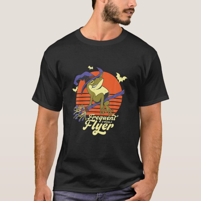 Camiseta Graciosa Rana Bruja Frecuente Volante Toad Riding  (Anverso)