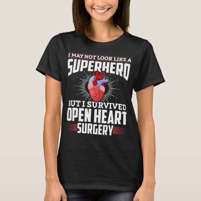 Camiseta Graciosa recuperación de cirugía de corazón abiert (Anverso)