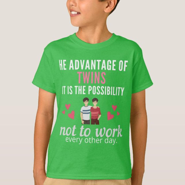 camiseta graciosa, regalo de cumpleaños para gemel (Anverso)