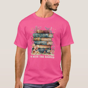 Camiseta Graciosa Retro Estoy con los Libros Prohibidos Vin