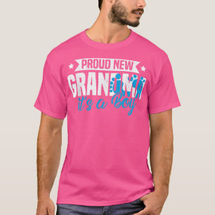 Camiseta Graciosa retro orgullosa nueva abuela es un chico 