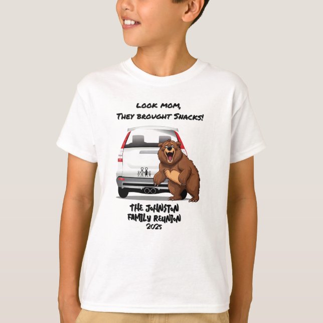 Camiseta Graciosa Reunión Personalizada de la Familia de Os (Anverso)