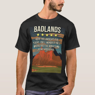 Camiseta Graciosa revisión del Parque Nacional Badlands de