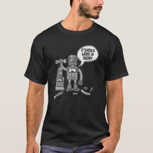 Camiseta Graciosa Robótica Robótica De Robots - Ai Debería 