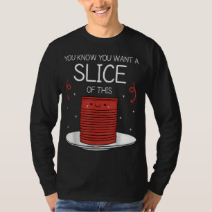 Camiseta Graciosa Salsa de arándanos enlatada en el Día de 