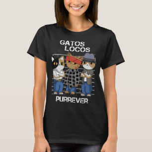 Camiseta Graciosa sangre de gato en sangre fuera de Vatos L