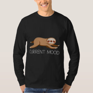 Camiseta Graciosa Sangre perezosa animal Sleepy persona act