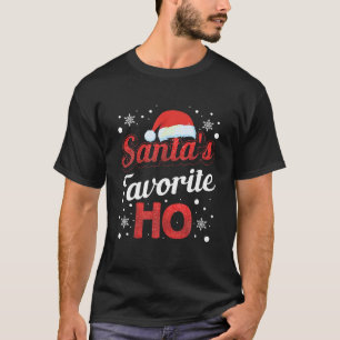 Camiseta Graciosa Santa de la pareja favorita Ho Matching C