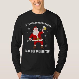 Camiseta Graciosa Santa Navidad Mexicana Si Ya Sabes Como M