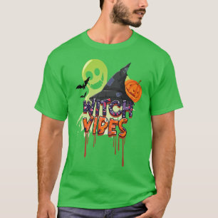 Camiseta Graciosa Scary Witch Vibes