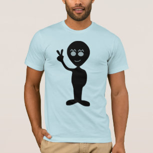 Camiseta Graciosa señal de paz alienígena T-Shirt