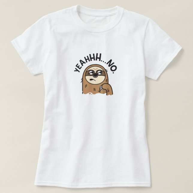 Camiseta graciosa Sloth (Diseño del anverso)