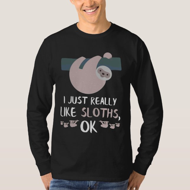 Camiseta Graciosa Sloth Animal Sloth (Anverso)