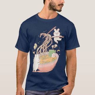 Camiseta Graciosa Sopa de fideos de conejo conejo Ramen, An