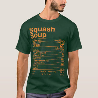 Camiseta Graciosa Sopa Squash Nutrición Cstuma De Hechos Ag