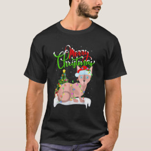 Camiseta Graciosa Sphynx Cat Xmas iluminar Sphynx Cat Chris