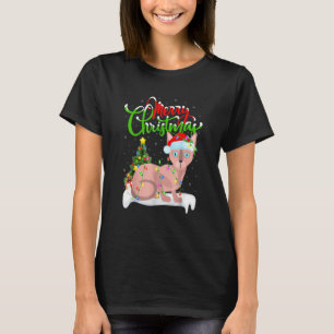 Camiseta Graciosa Sphynx Cat Xmas iluminar Sphynx Cat Chris