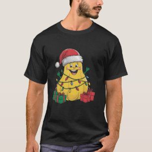 Camiseta Graciosa Squash Vegetable Navidad iluminando Santa