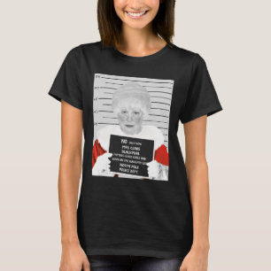 Camiseta Graciosa Sra. Claus Mugshot encarcelada arrestada