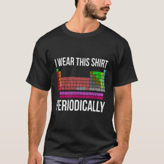 Camiseta Graciosa Tabla Periódica De Elementos Camisas De L