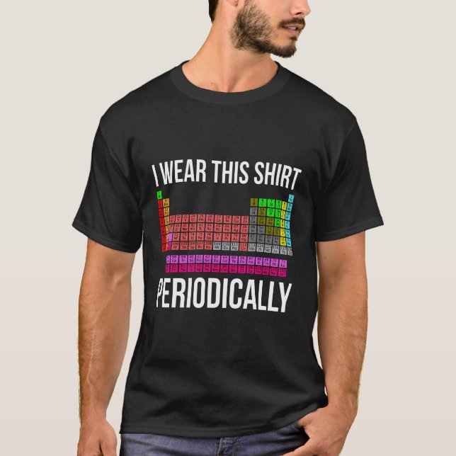 Camiseta Graciosa Tabla Periódica De Elementos Camisas De L (Anverso)