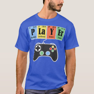 Camiseta Graciosa Tabla Periódica De Elementos Video Gamer 