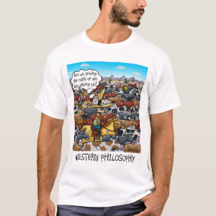 Camiseta Graciosa tarjeta de cumpleaños con filosofía occid