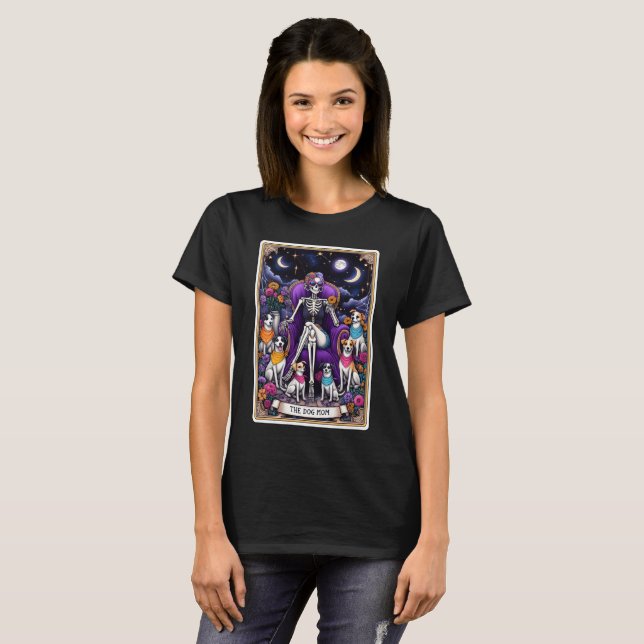 Camiseta Graciosa tarjeta Tarot/La madre del perro (Anverso completo)