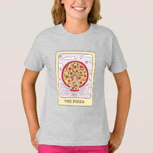 Camiseta Graciosa Tarjeta Tarot Pizza