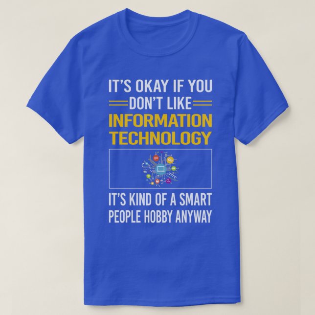 Camiseta Graciosa tecnología de información para personas i (Diseño del anverso)