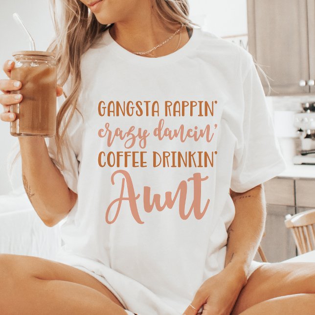 Camiseta Graciosa tía Gangsta (Subido por el creador)