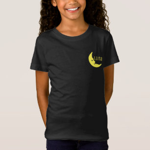 Camiseta Graciosa tipografía lunar negra amarilla