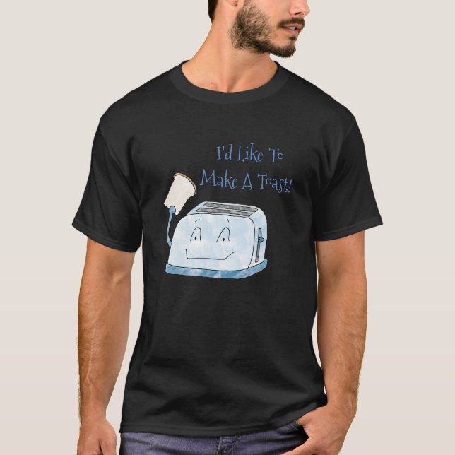 Camiseta Graciosa Tostadora Que Me Gustaría Hacer Una Camis (Anverso)