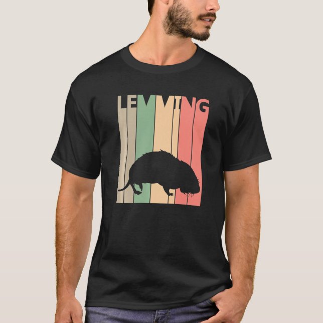 Camiseta Graciosa Trayectoria de Lemming (Anverso)
