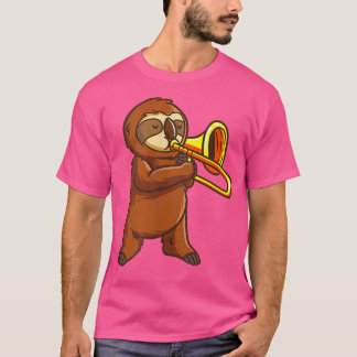 Camiseta Graciosa Triste Jugadora De Trumpetas Camisas Trad