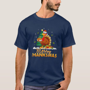 Camiseta Graciosa Turquía Santa Merry Navidades de Acción d