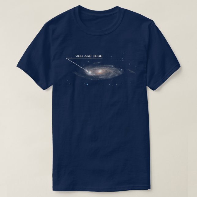 Camiseta Graciosa ubicación del espacio de galaxia GPS Brom (Diseño del anverso)