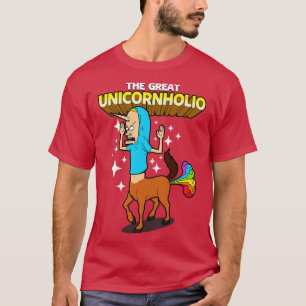 Camiseta Graciosa unicornio Farting Rainbow Retro 90's toon