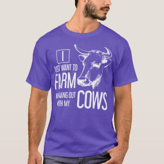 Camiseta Graciosa vaca de cría de novillos