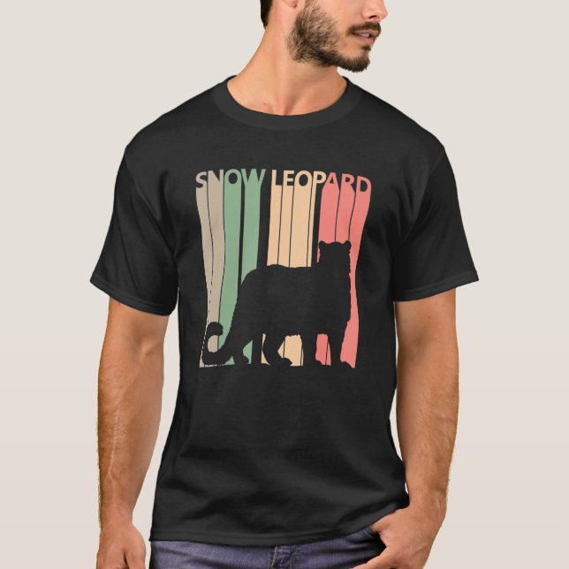 Camiseta Graciosa vestimenta de leopardo de la nieve (Anverso)