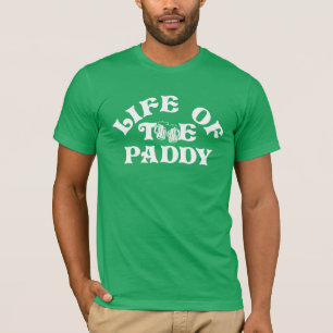 Camiseta Graciosa Vida Del Día De St Patricks Del Grupo Pad