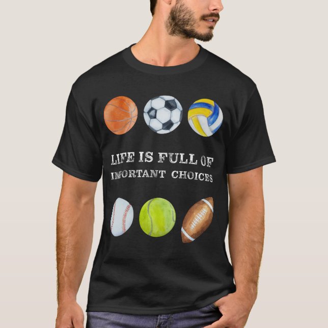 Camiseta Graciosa vida deportiva llena de importantes opcio (Anverso)