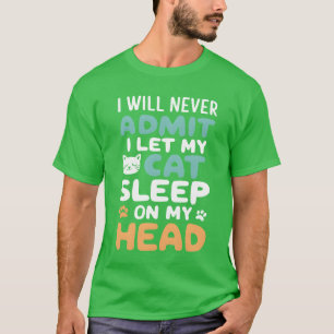 Camiseta Graciosa vida en gatos para los amantes del gato c