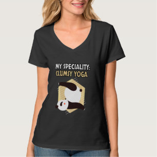 Camiseta Graciosa Y Cuidada Posa De Meditación De Yoga Y Pa