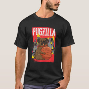 Camiseta Graciosa Y Cuta Gigante Pug Perro Raza De Pugs S